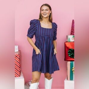 entro plaid dress